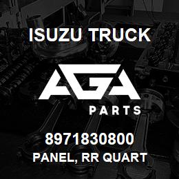 8971830800 Isuzu Truck PANEL, RR QUART | AGA Parts