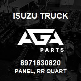 8971830820 Isuzu Truck PANEL, RR QUART | AGA Parts