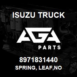 8971831440 Isuzu Truck SPRING, LEAF,NO | AGA Parts