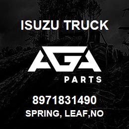 8971831490 Isuzu Truck SPRING, LEAF,NO | AGA Parts