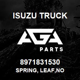 8971831530 Isuzu Truck SPRING, LEAF,NO | AGA Parts