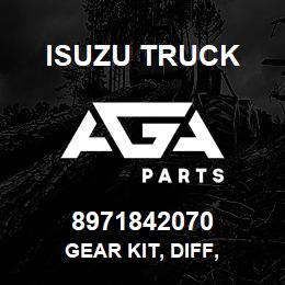 8971842070 Isuzu Truck GEAR KIT, DIFF, | AGA Parts