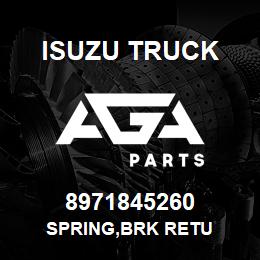 8971845260 Isuzu Truck SPRING,BRK RETU | AGA Parts