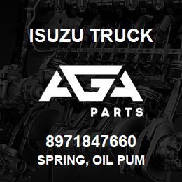 8971847660 Isuzu Truck SPRING, OIL PUM | AGA Parts