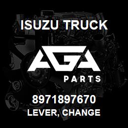 8971897670 Isuzu Truck LEVER, CHANGE | AGA Parts