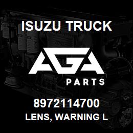 8972114700 Isuzu Truck LENS, WARNING L | AGA Parts