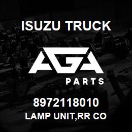 8972118010 Isuzu Truck LAMP UNIT,RR CO | AGA Parts