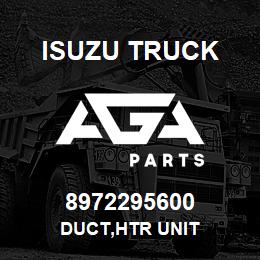 8972295600 Isuzu Truck DUCT,HTR UNIT | AGA Parts