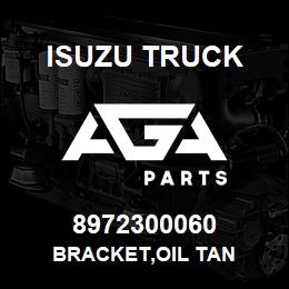 8972300060 Isuzu Truck BRACKET,OIL TAN | AGA Parts