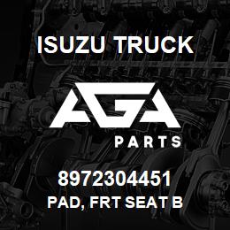 8972304451 Isuzu Truck PAD, FRT SEAT B | AGA Parts