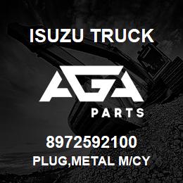 8972592100 Isuzu Truck PLUG,METAL M/CY | AGA Parts