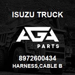 8972600434 Isuzu Truck HARNESS,CABLE B | AGA Parts