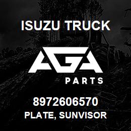 8972606570 Isuzu Truck PLATE, SUNVISOR | AGA Parts