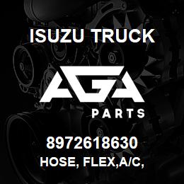 8972618630 Isuzu Truck HOSE, FLEX,A/C, | AGA Parts