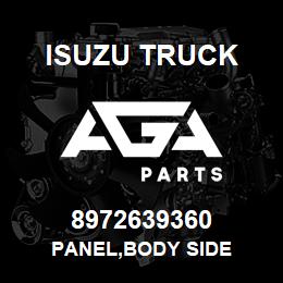 8972639360 Isuzu Truck PANEL,BODY SIDE | AGA Parts