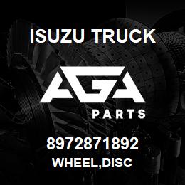 8972871892 Isuzu Truck WHEEL,DISC | AGA Parts