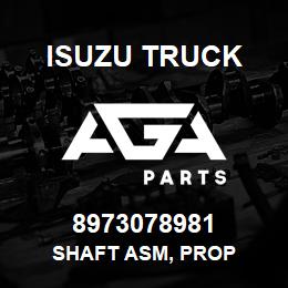 8973078981 Isuzu Truck SHAFT ASM, PROP | AGA Parts