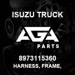 8973115360 Isuzu Truck HARNESS, FRAME, | AGA Parts