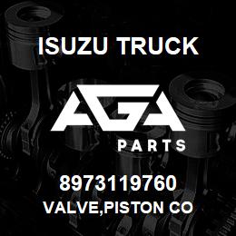 8973119760 Isuzu Truck VALVE,PISTON CO | AGA Parts