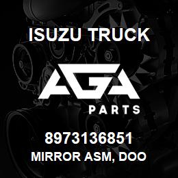 8973136851 Isuzu Truck MIRROR ASM, DOO | AGA Parts