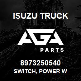 8973250540 Isuzu Truck SWITCH, POWER W | AGA Parts