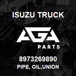 8973269890 Isuzu Truck PIPE, OIL,UNION | AGA Parts