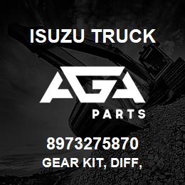 8973275870 Isuzu Truck GEAR KIT, DIFF, | AGA Parts