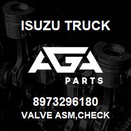 8973296180 Isuzu Truck VALVE ASM,CHECK | AGA Parts