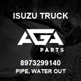 8973299140 Isuzu Truck PIPE, WATER OUT | AGA Parts