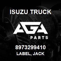 8973299410 Isuzu Truck LABEL, JACK | AGA Parts