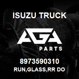 8973590310 Isuzu Truck RUN,GLASS,RR DO | AGA Parts