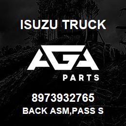 8973932765 Isuzu Truck BACK ASM,PASS S | AGA Parts