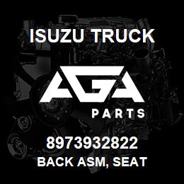 8973932822 Isuzu Truck BACK ASM, SEAT | AGA Parts