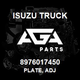 8976017450 Isuzu Truck PLATE, ADJ | AGA Parts