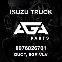 8976026701 Isuzu Truck DUCT, EGR VLV | AGA Parts