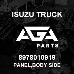 8978010919 Isuzu Truck PANEL,BODY SIDE | AGA Parts