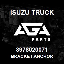 8978020071 Isuzu Truck BRACKET,ANCHOR | AGA Parts