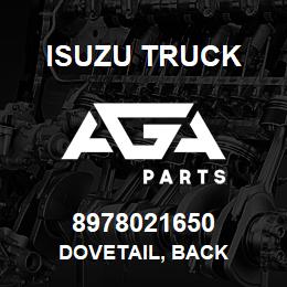 8978021650 Isuzu Truck DOVETAIL, BACK | AGA Parts