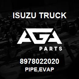 8978022020 Isuzu Truck PIPE,EVAP | AGA Parts