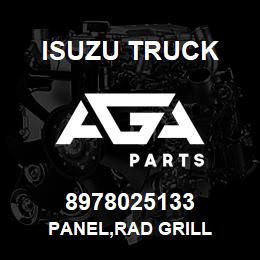 8978025133 Isuzu Truck PANEL,RAD GRILL | AGA Parts