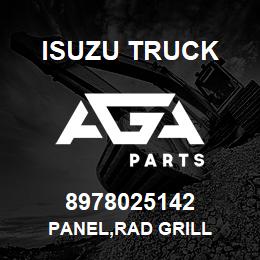 8978025142 Isuzu Truck PANEL,RAD GRILL | AGA Parts