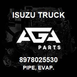 8978025530 Isuzu Truck PIPE, EVAP. | AGA Parts