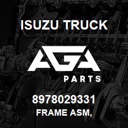 8978029331 Isuzu Truck FRAME ASM, | AGA Parts