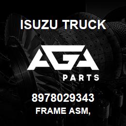 8978029343 Isuzu Truck FRAME ASM, | AGA Parts