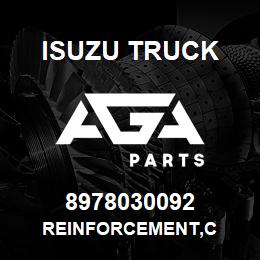 8978030092 Isuzu Truck REINFORCEMENT,C | AGA Parts