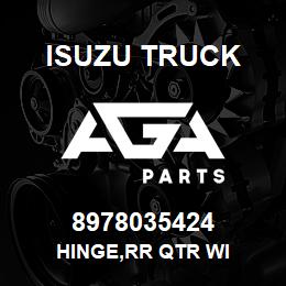 8978035424 Isuzu Truck HINGE,RR QTR WI | AGA Parts