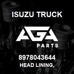 8978043644 Isuzu Truck HEAD LINING, | AGA Parts