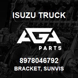 8978046792 Isuzu Truck BRACKET, SUNVIS | AGA Parts