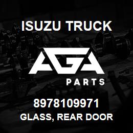 8978109971 Isuzu Truck GLASS, REAR DOOR | AGA Parts