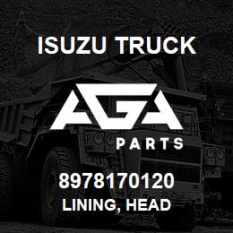 8978170120 Isuzu Truck LINING, HEAD | AGA Parts